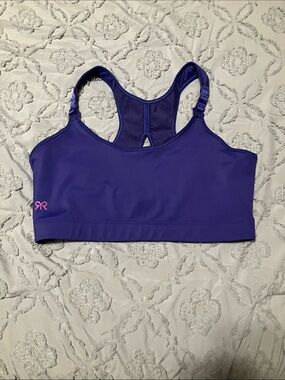 Ruby Ribbon Royal blue Racerback sports bra.